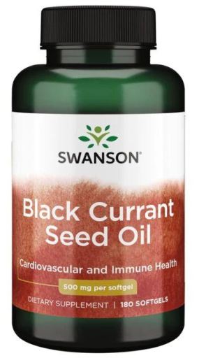 Black Currant Seed Oil 500 mg 180 Cápsulas Blandas